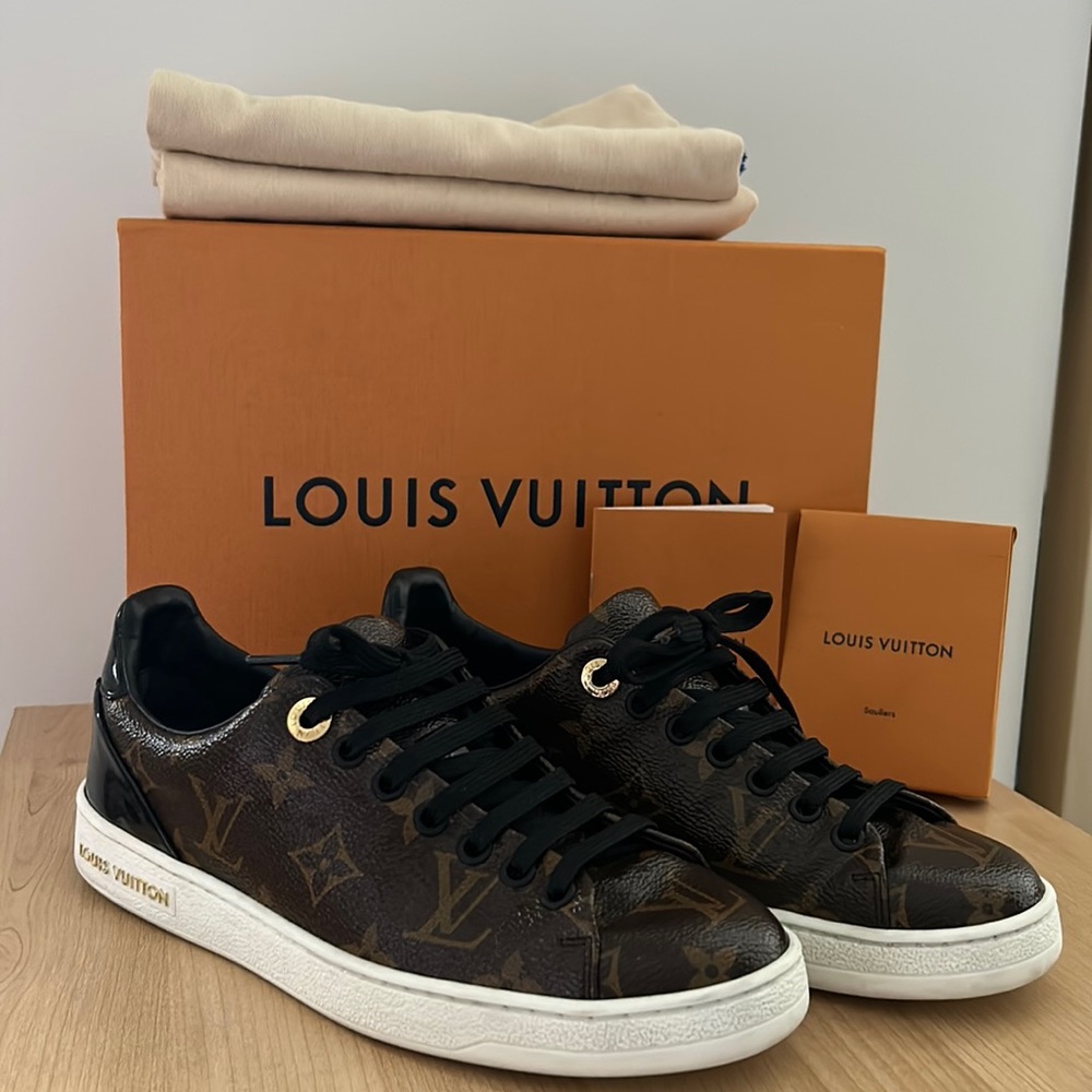 Louis Vuitton Monogram Brown Black Low-Top Sneakers